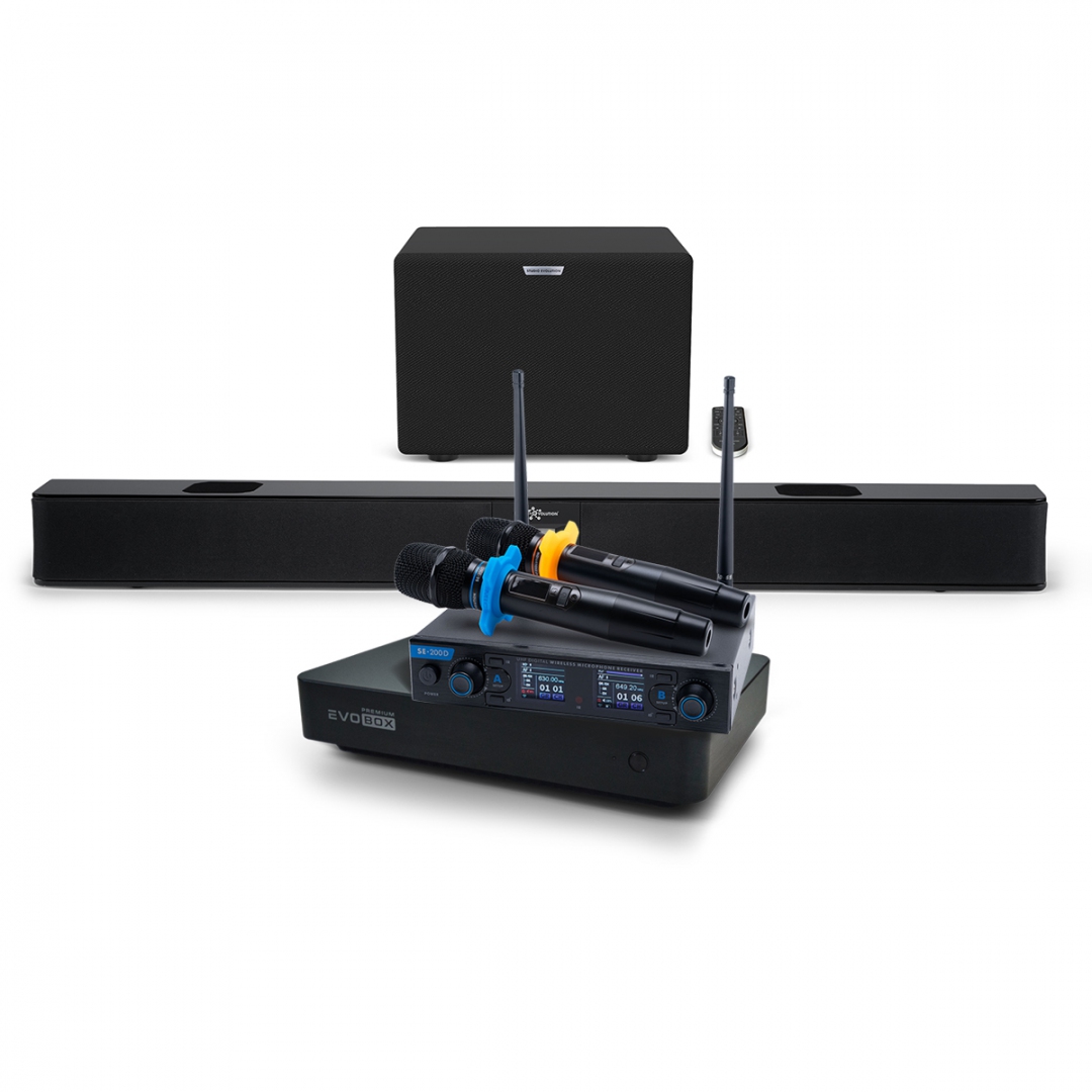 Hi-End караоке-система EVOBOX Premium + EvoSoundBar (саундбар с караоке) в Орехово-Зуево