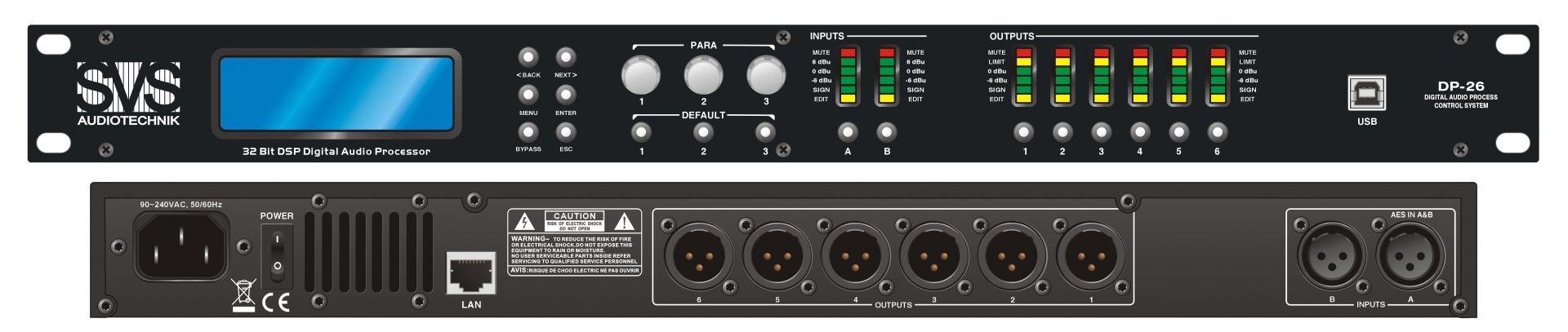 SVS Audiotechnik DP-26 Цифровой процессор: 2 входа 6 выходов в Орехово-Зуево