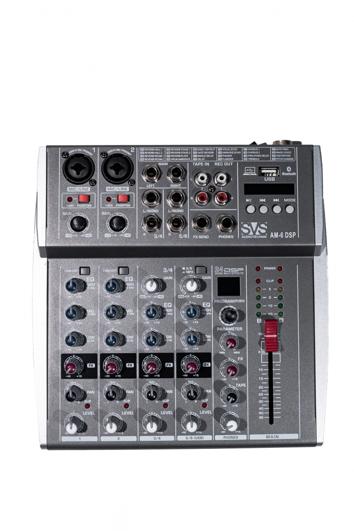 SVS Audiotechnik mixers AM-6 DSP Микшерный пульт аналоговый, 6-канальный SVS Audiotechnik mixers в Орехово-Зуево