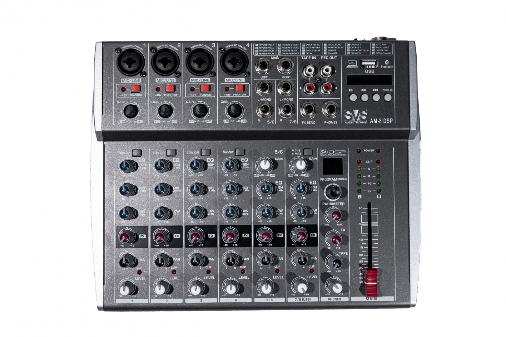 SVS Audiotechnik mixers AM-8 DSP Микшерный пульт аналоговый, 8-канальный в Орехово-Зуево